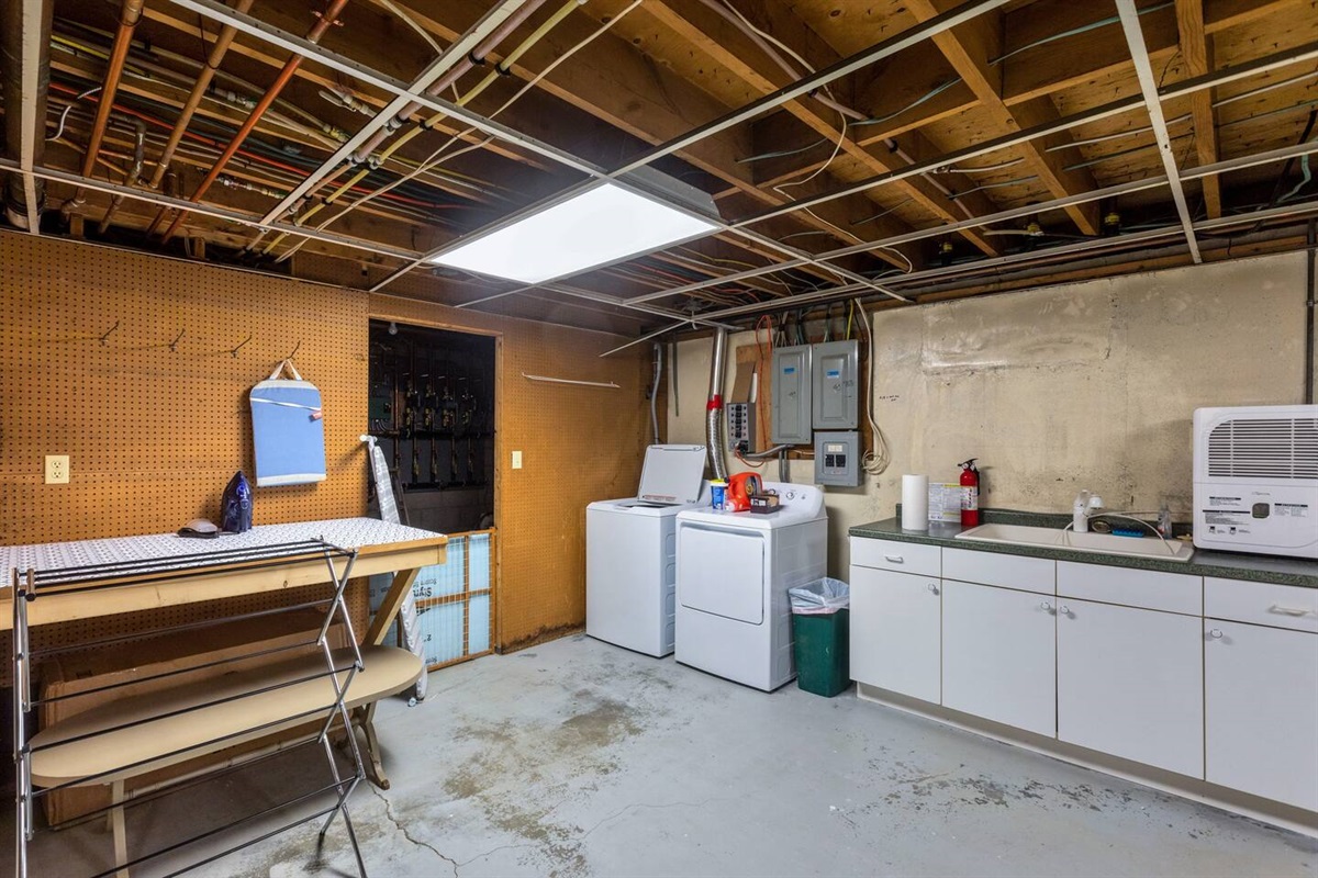 Basement Laundry Area