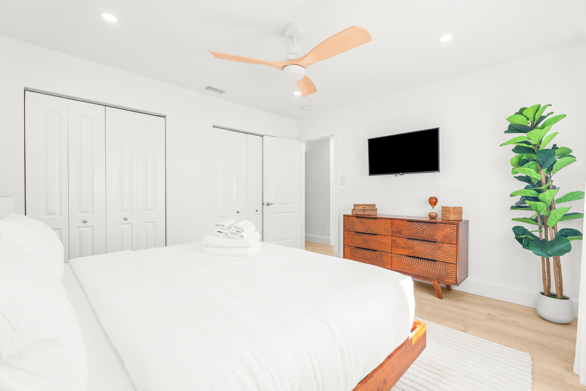 A peaceful bedroom designed for ultimate relaxation