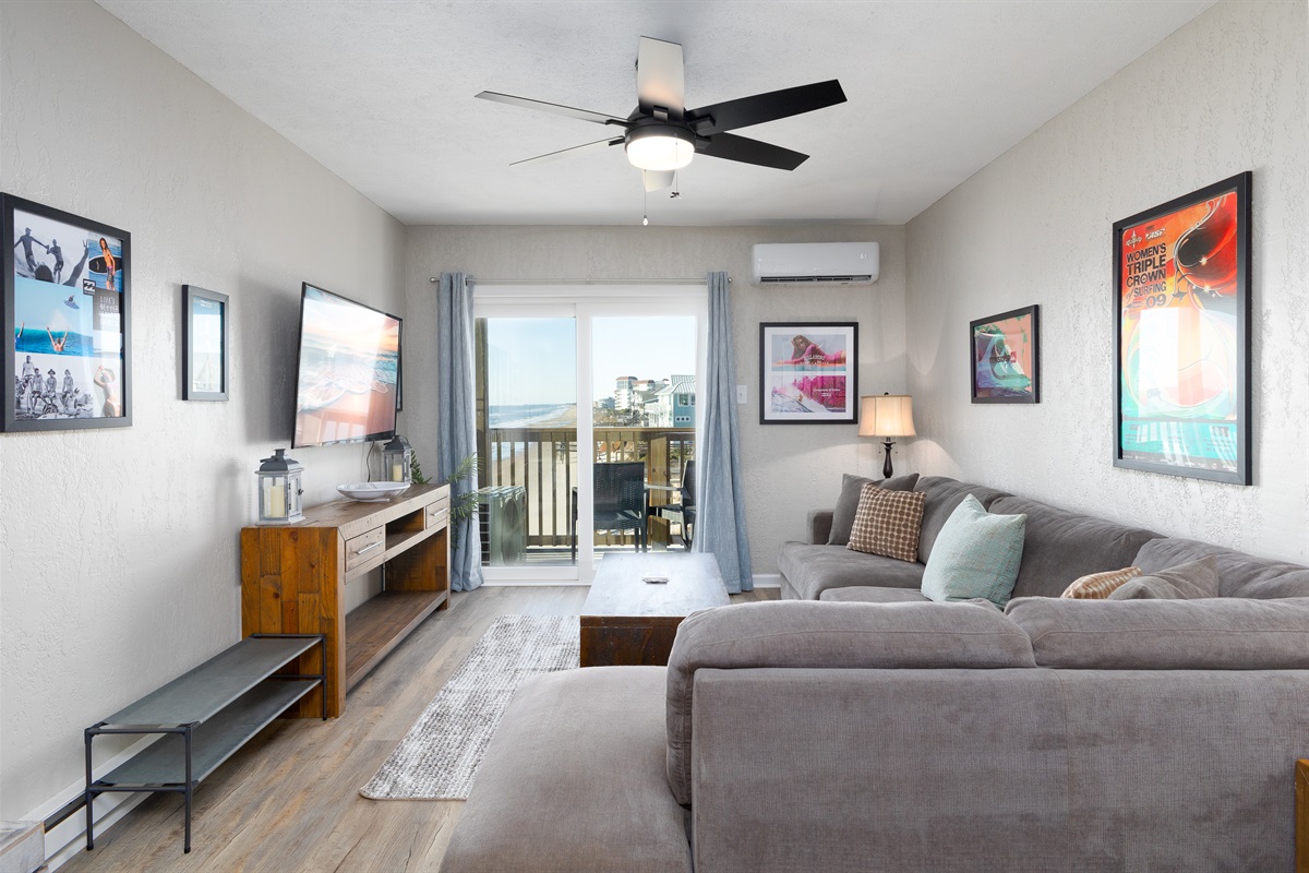 Ocean views from the living room