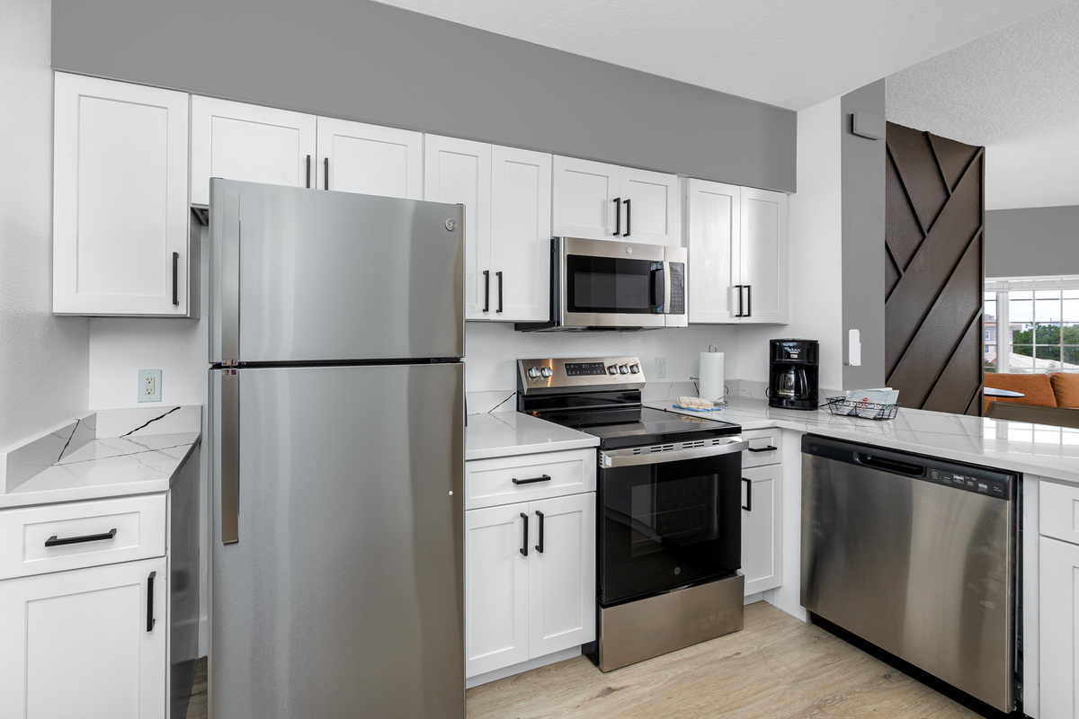 Fully stocked kitchen