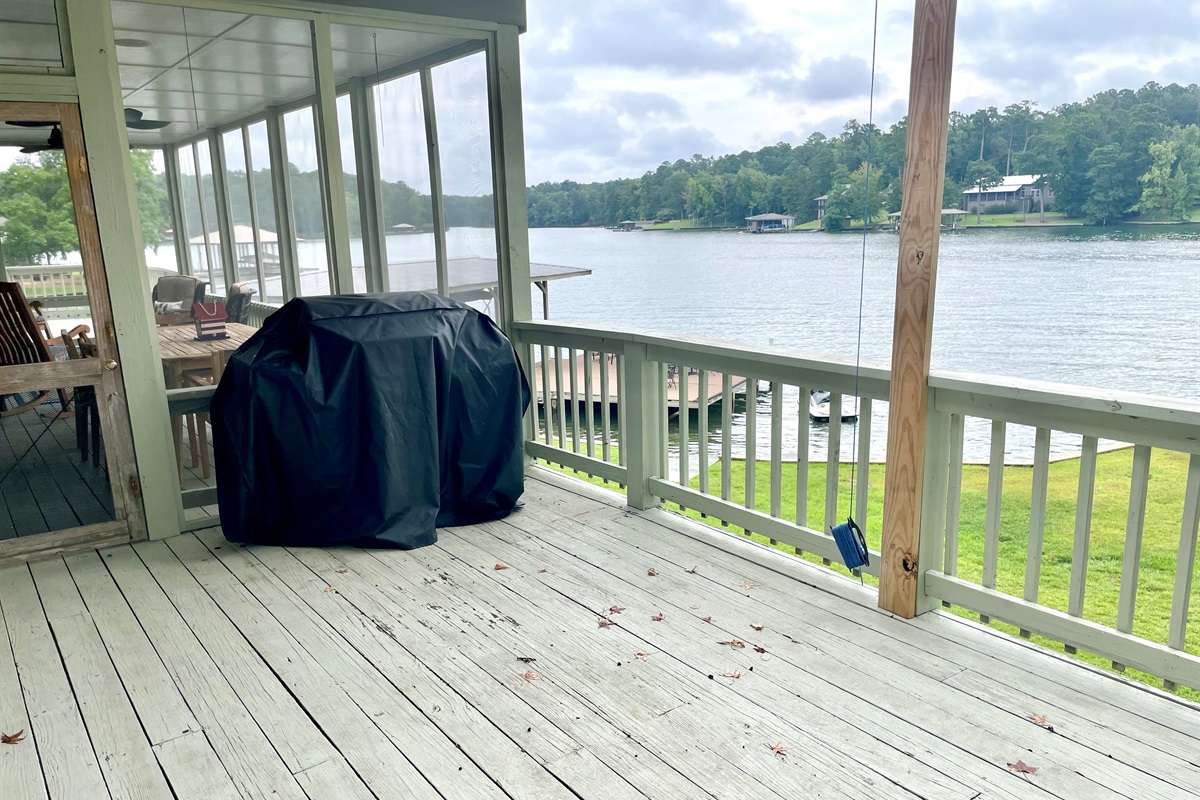 Propane Grill by Screened Porch