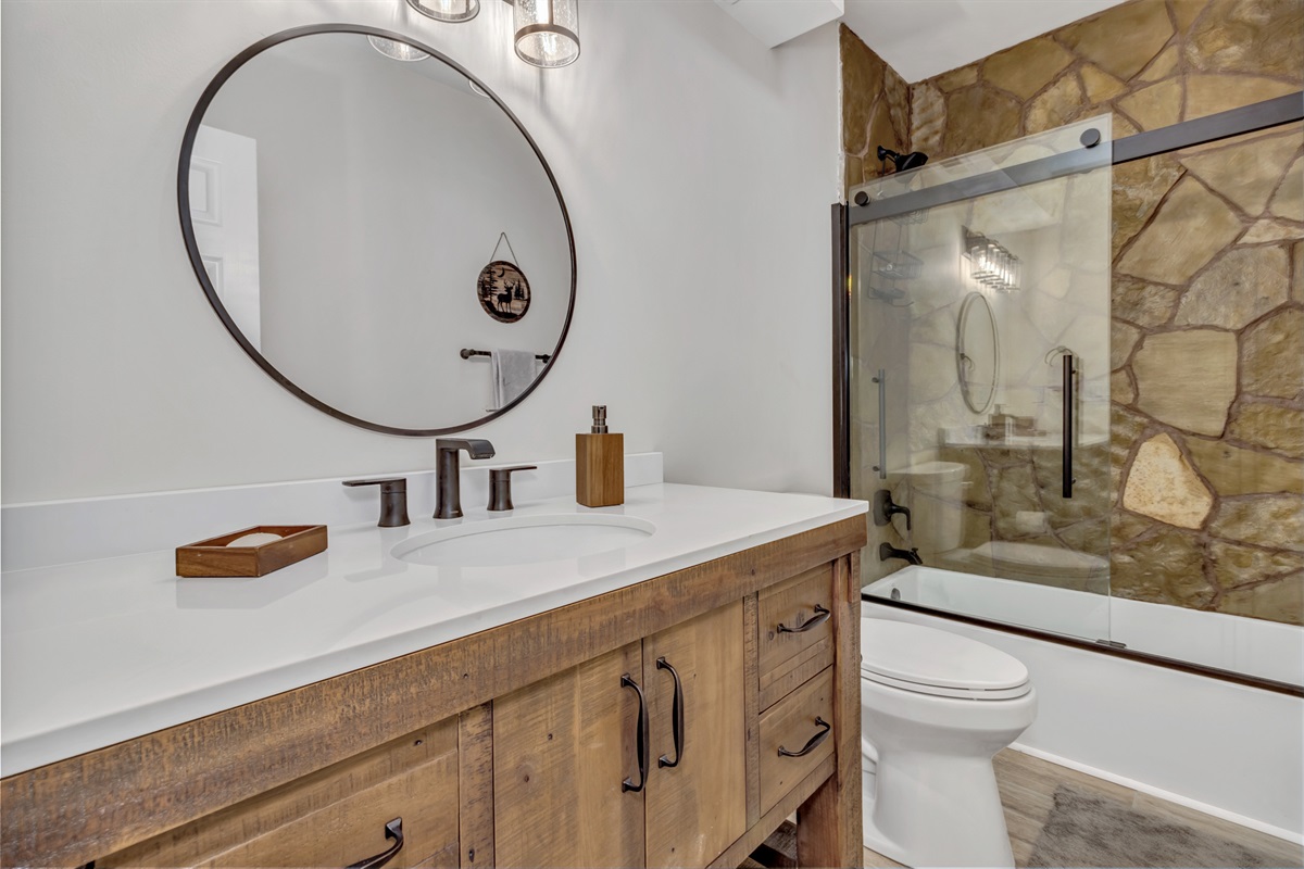 Second Bathroom - Shower and Tub