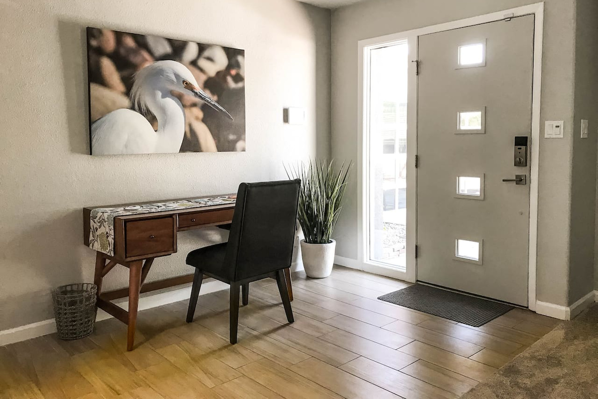 Desk space for computer use