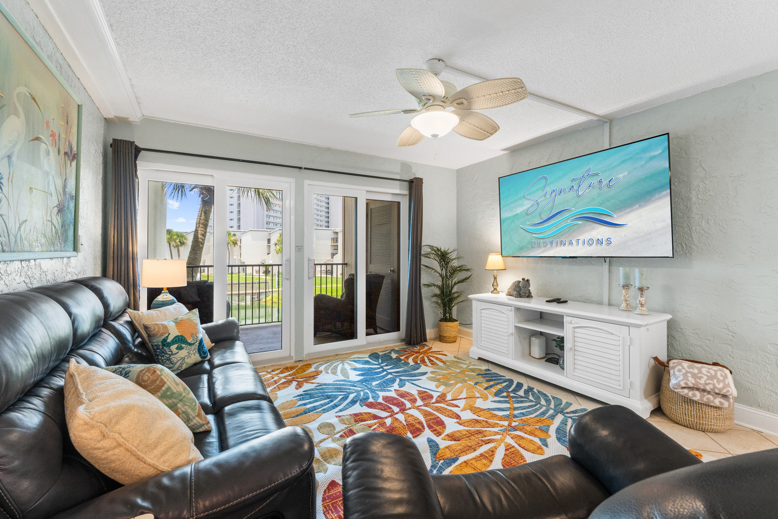 Living Room with Balcony Access