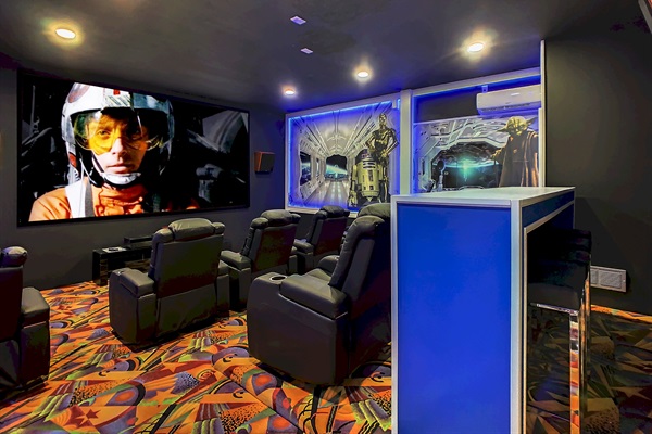 Star Wars Movie Theater - 155" Screen with 5.1 Surround Sound