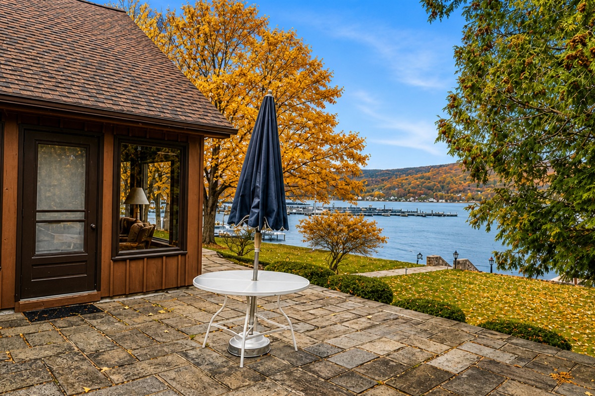 Lakeside patio