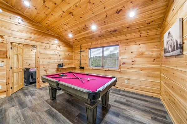Pool Table in the Loft