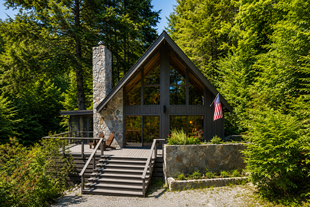 Private A-frame on Ellijay River