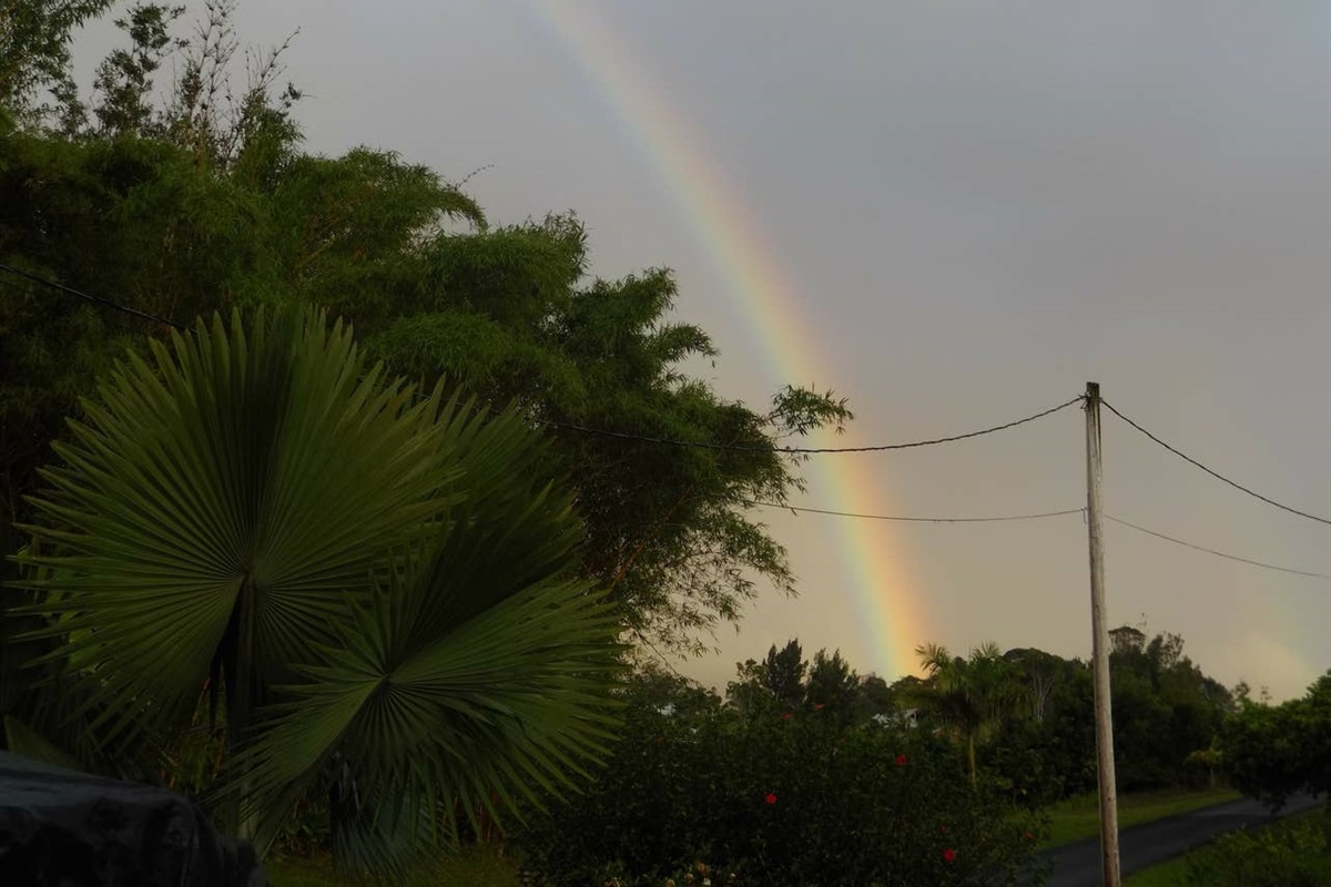 Morning rainbow.