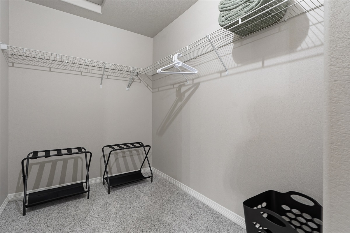 Primary Bedroom ~ Walk in closet!