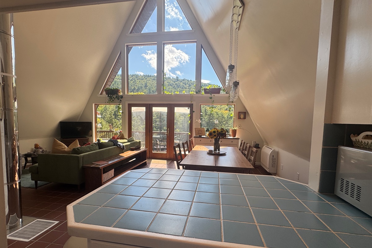 Not a bad view to prep a meal!