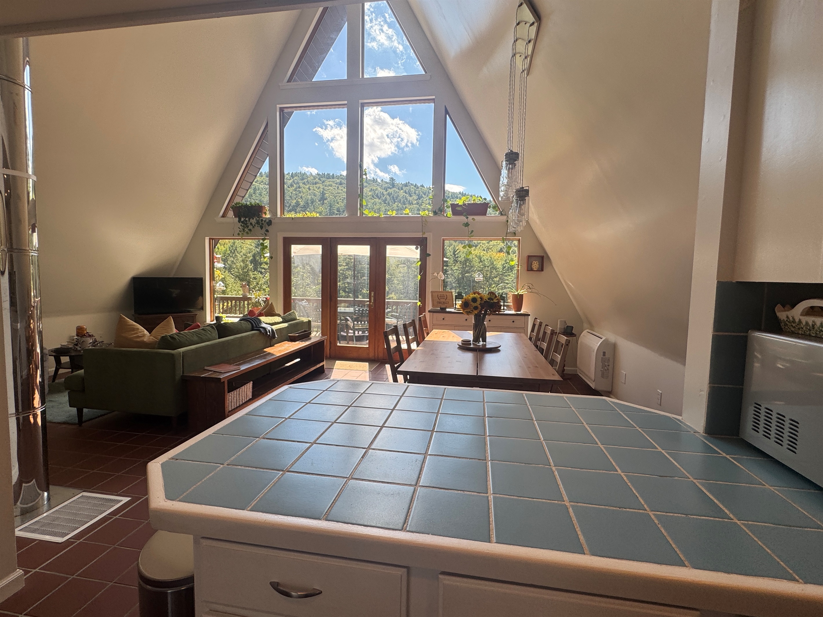 Not a bad view to prep a meal!