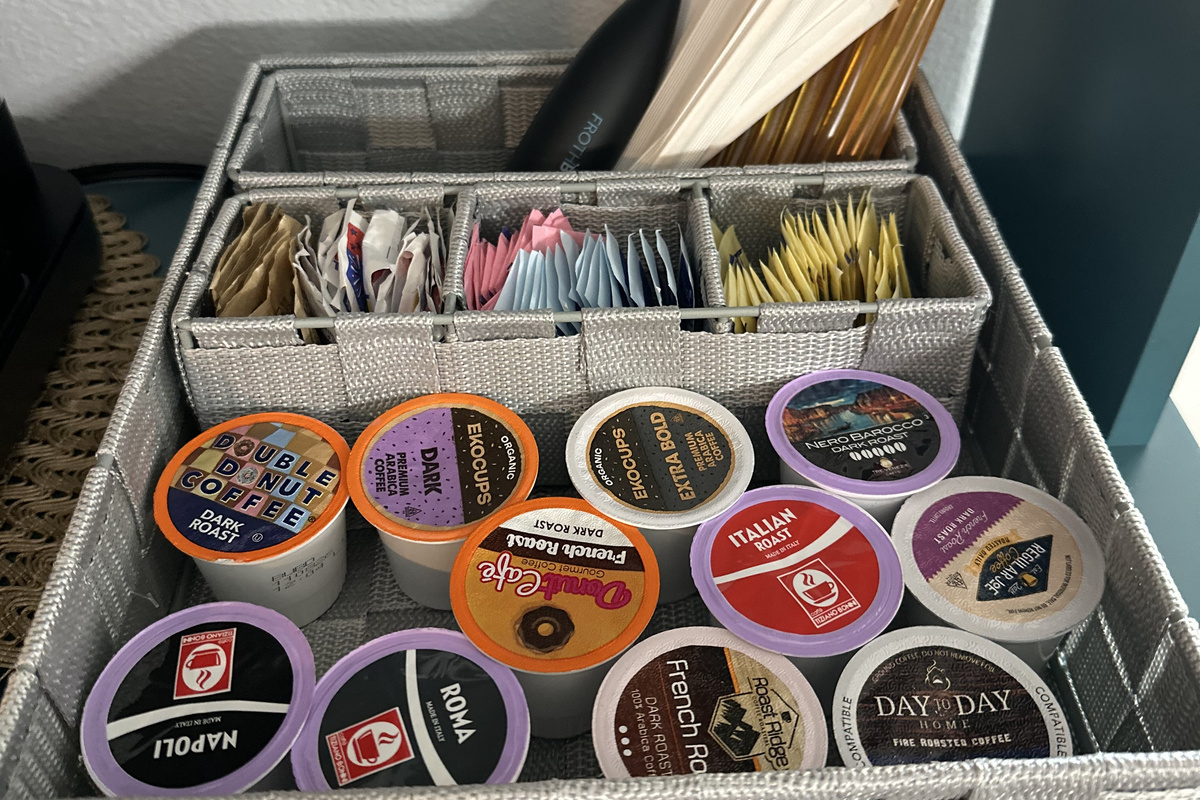 K-cups provided