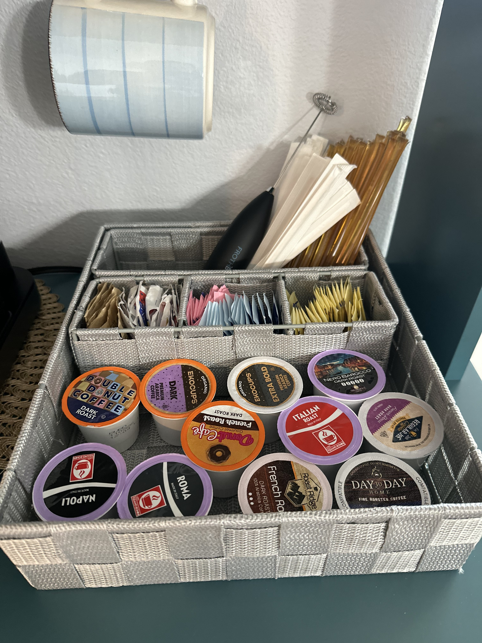 K-cups provided