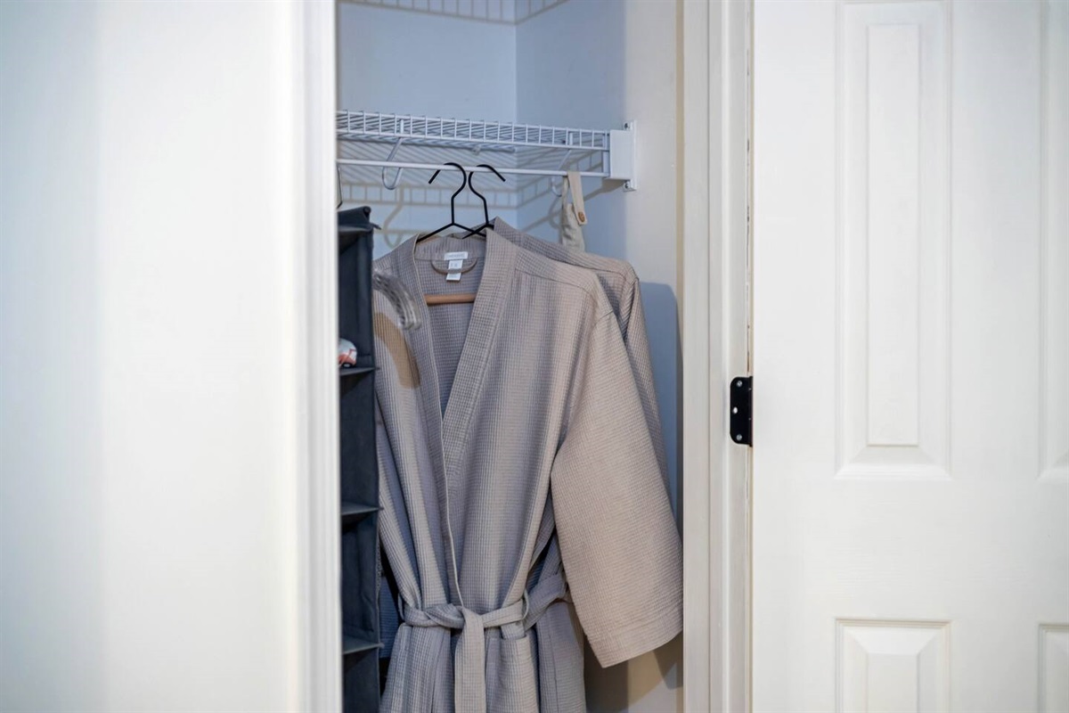 Guest Bath Robes / Closet for Storage