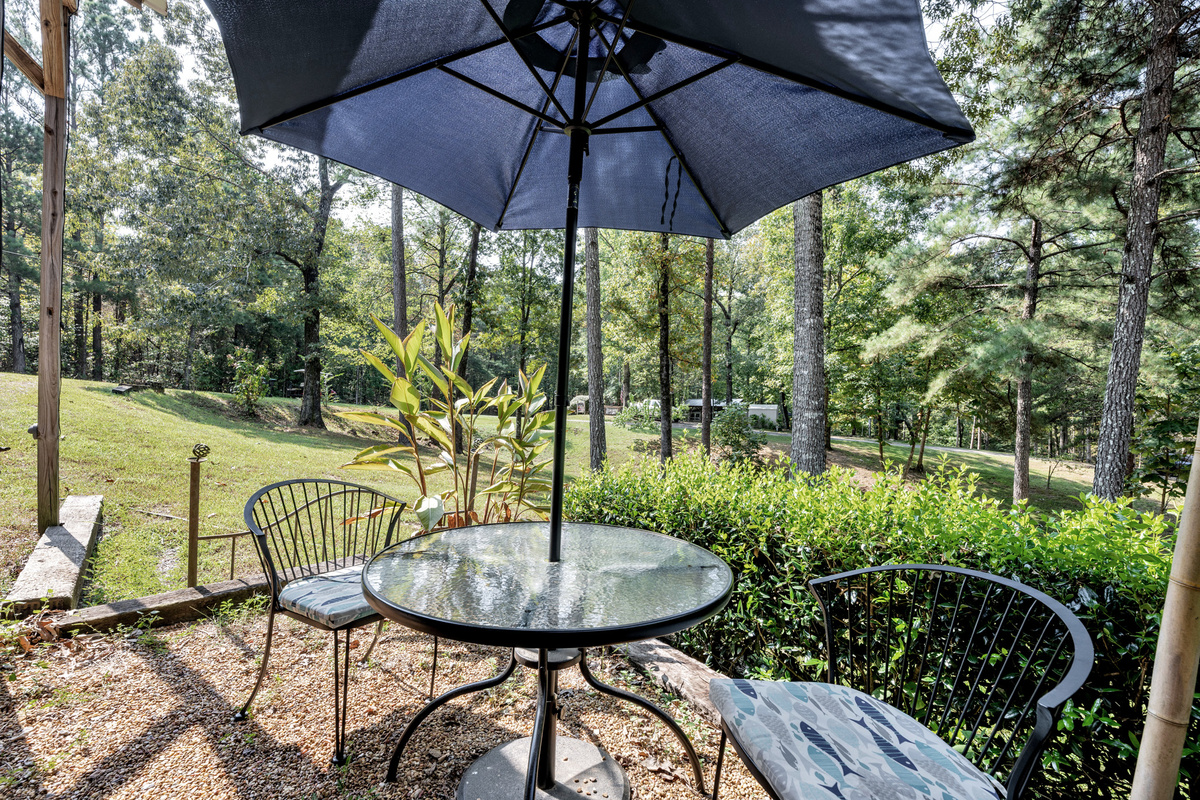 Outdoor dining area