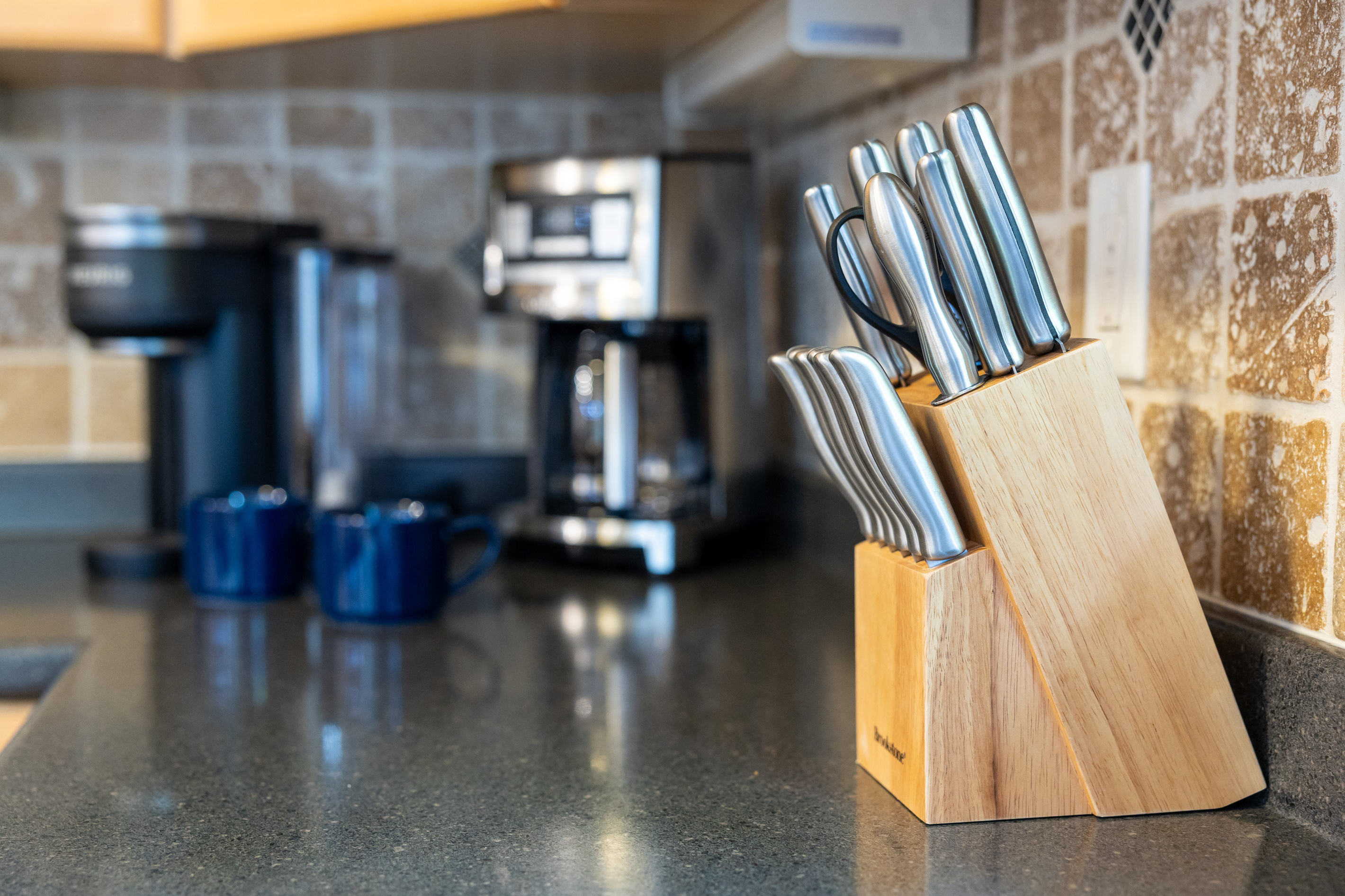The property includes all the supplies needed to cook for a group of family and friends. 