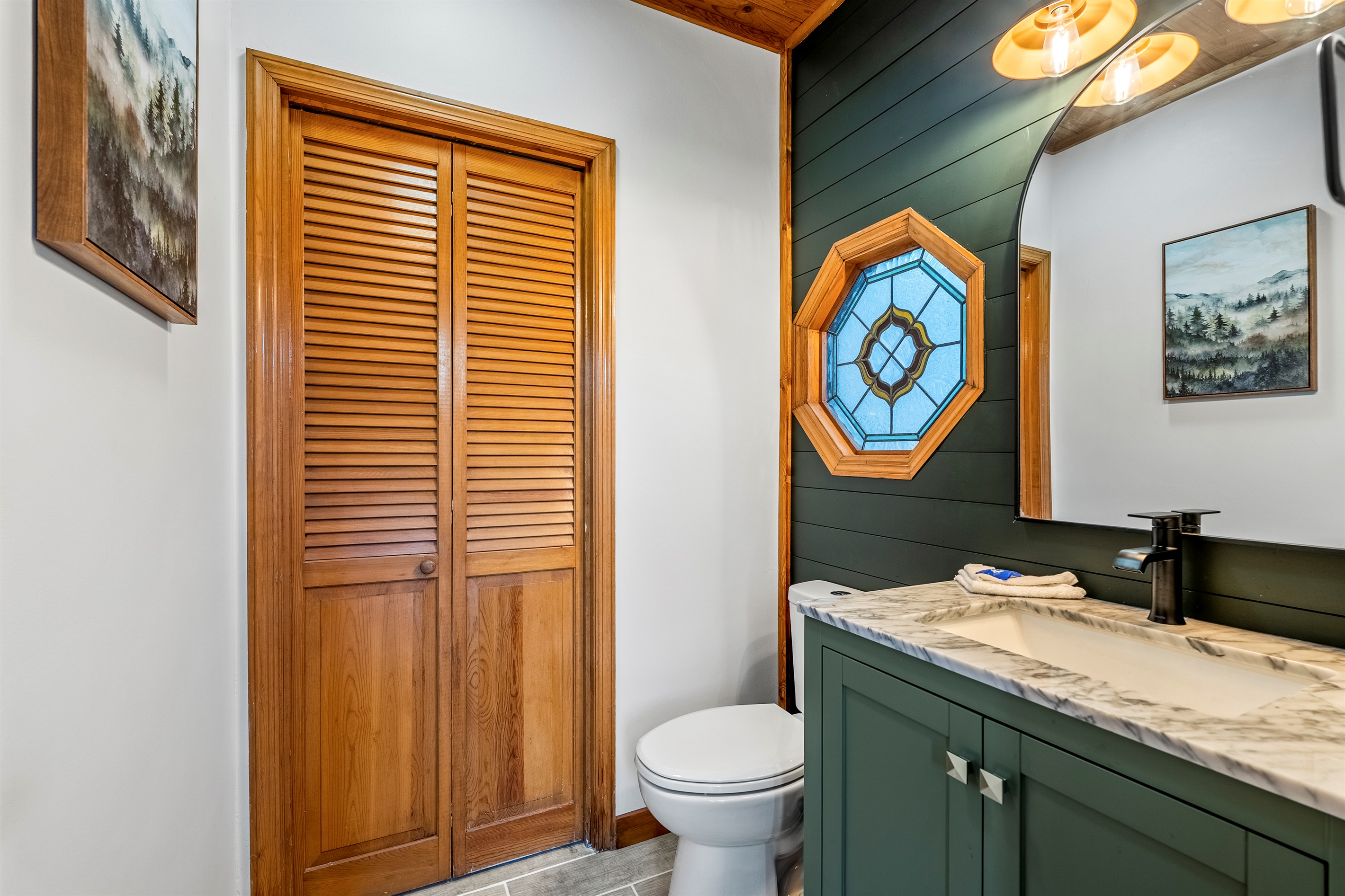 Tastefully redone bathrooms throughout