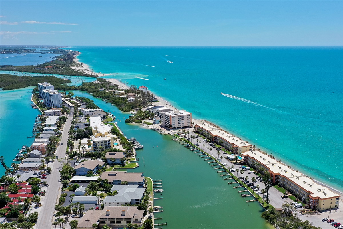 South aerial view of our community