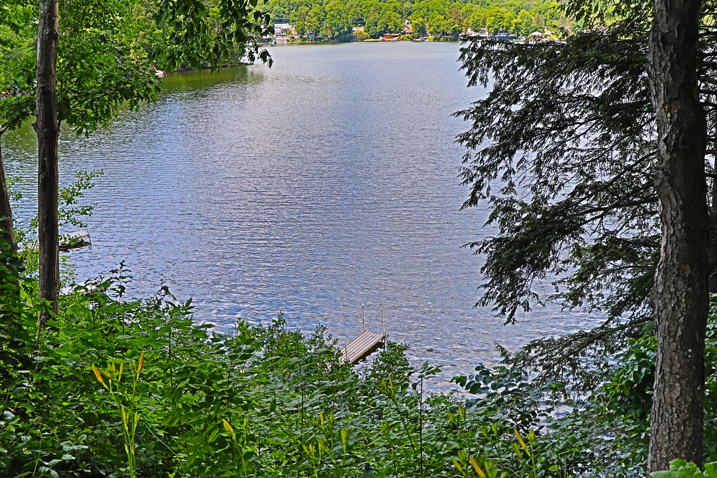View of the water from above.