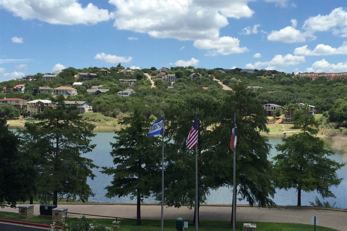 Hill country and cove view from balcony