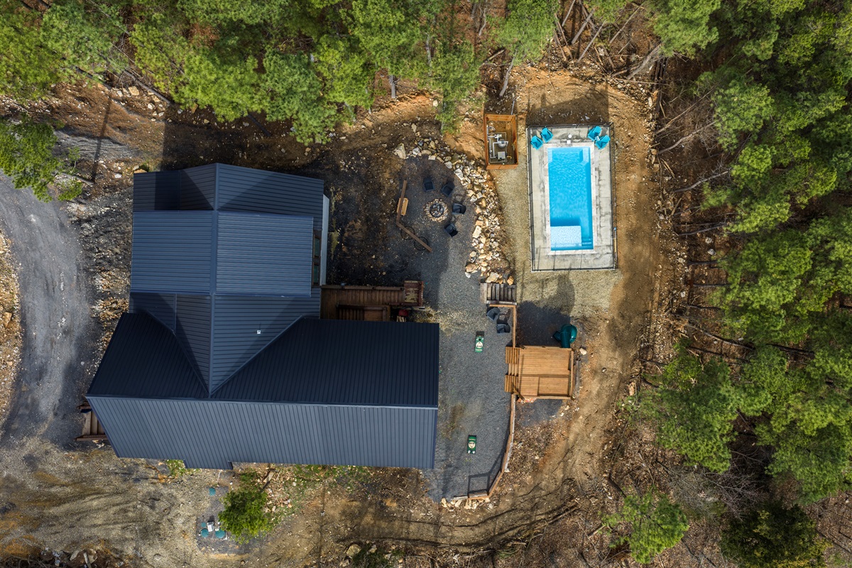 From above, you can see the privacy is real