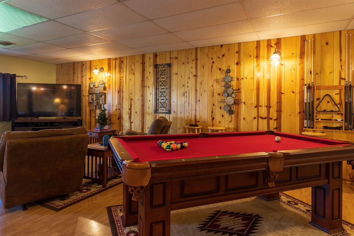 Enjoy the game room in the lower level!