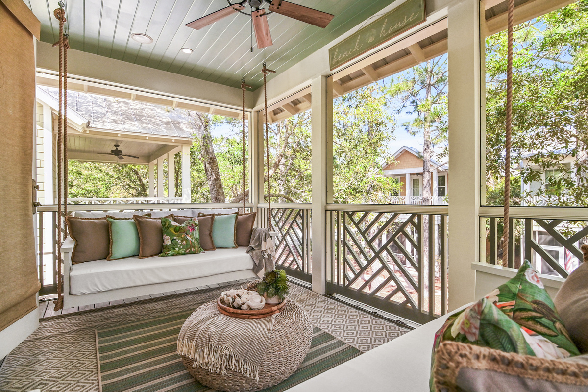 Porch Swings on 2nd Floor Master Screened in Porch