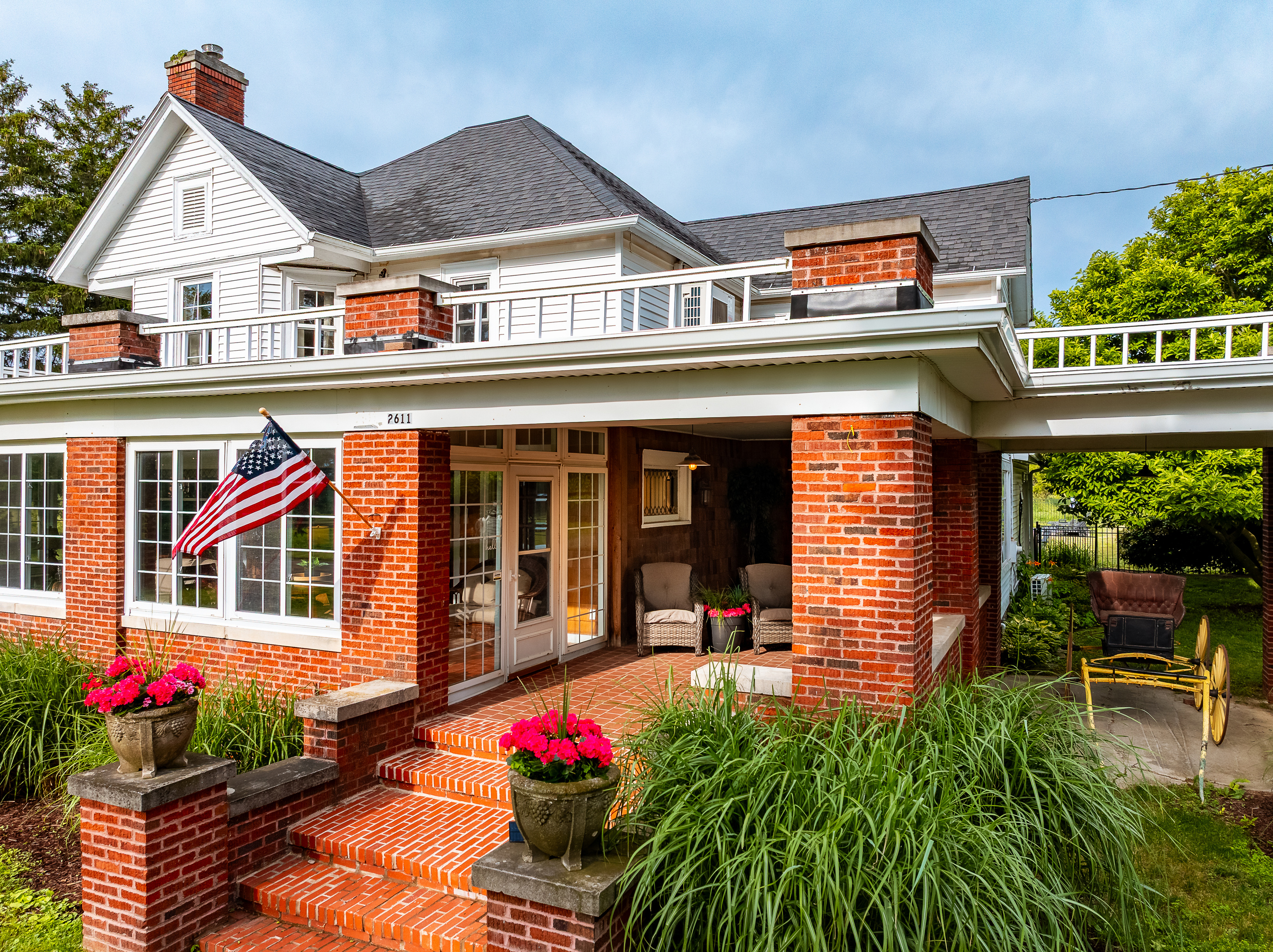 Your vacation begins the moment you arrive. Our welcoming covered porch sets the tone for your stay offering a quiet place to enjoy morning coffee, evening wine, or time with family and friends. 