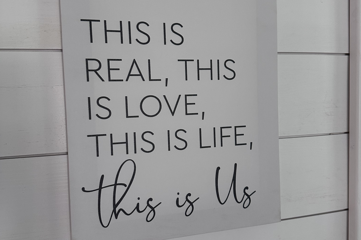This is real.This is love.This is life.This is Us.