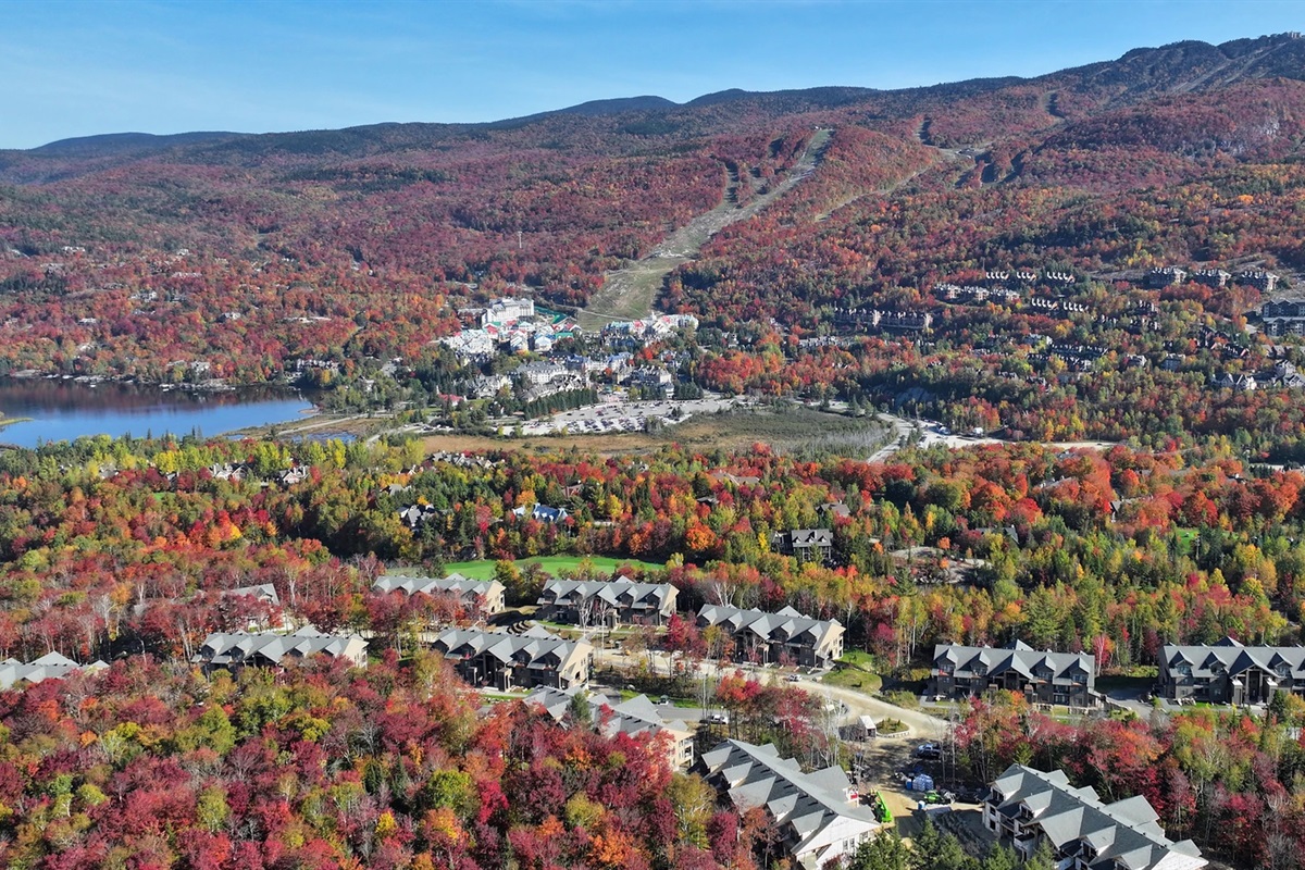 Verbier in the foreground overlooking Mt. Tremblant village