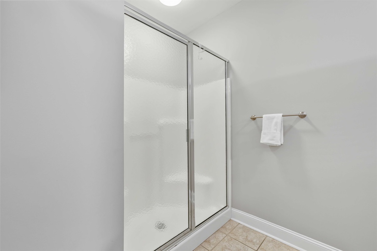 Bathroom 1: Primary Ensuite Bath  | Morning Sunrise | 302 Oceanview | 1116 Ocean Blvd, Isle of Palms, SC | IOP Escapes