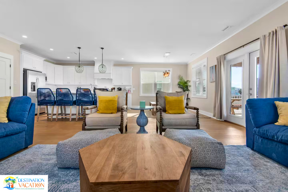 A bright, welcoming space filled with coastal charm.