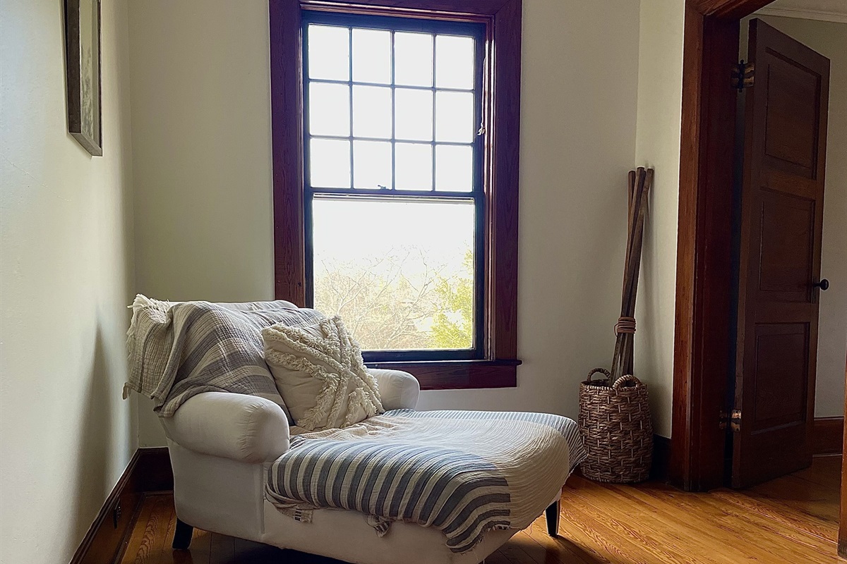 Extra special reading nook on the upstairs landing