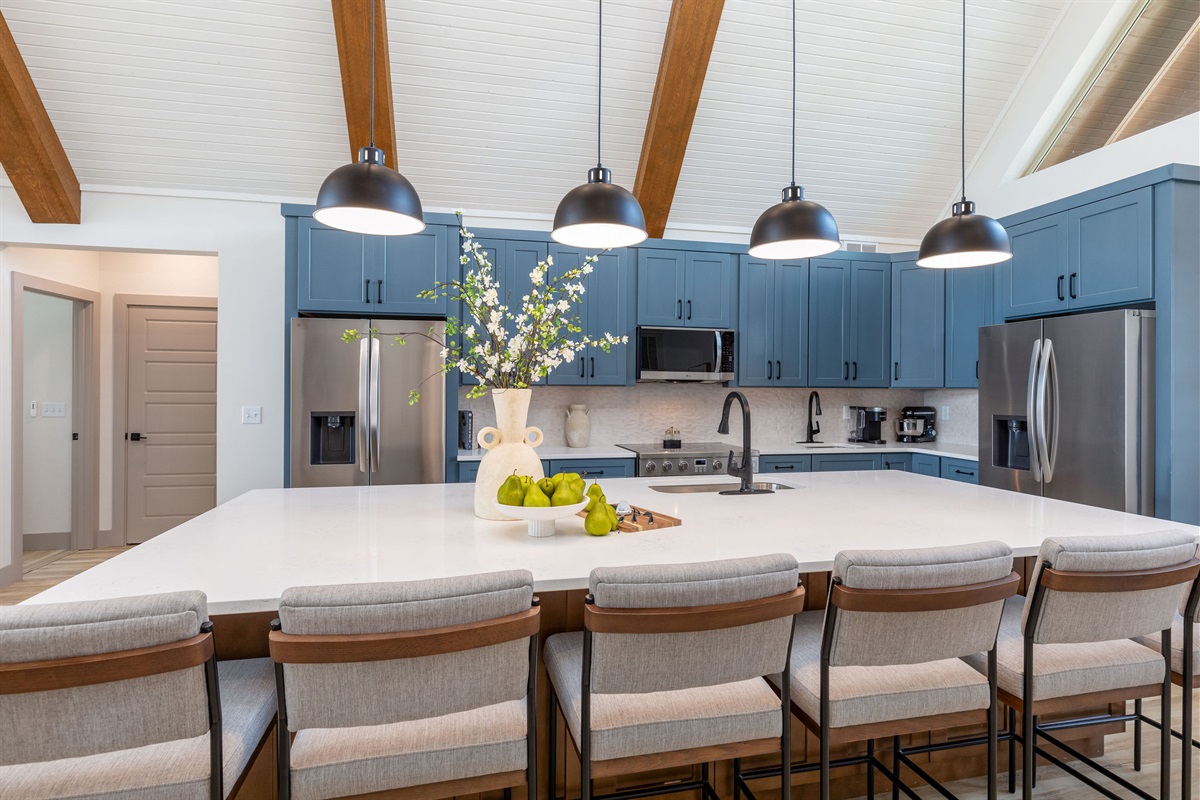 Fully stocked kitchen, just bring the food!