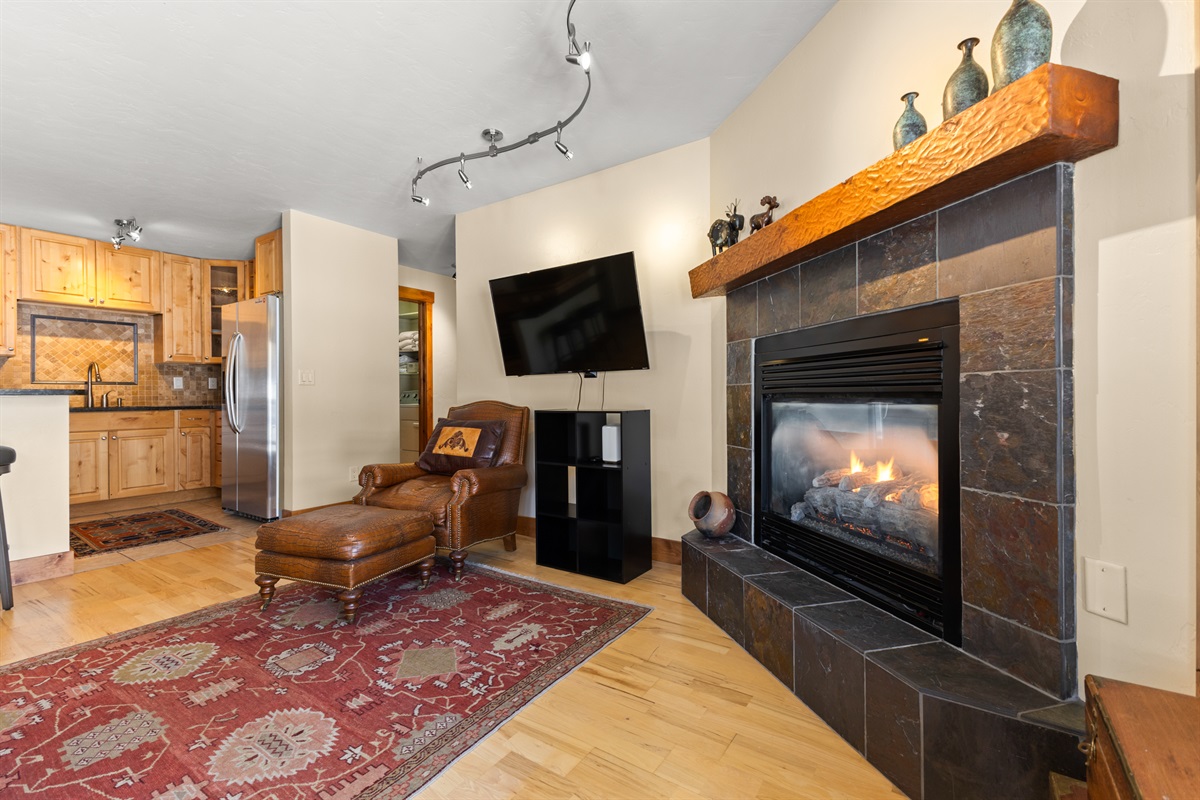 Living Room | Fireplace | Smart TV