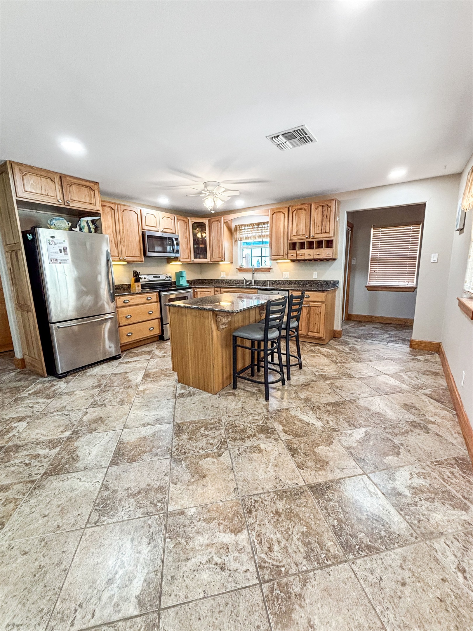 Spacious kitchen is appointed nicely!