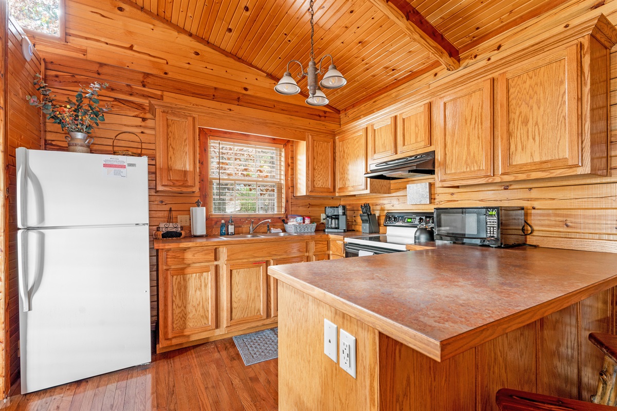 Whisk up romance and memories in your intimate cabin kitchen