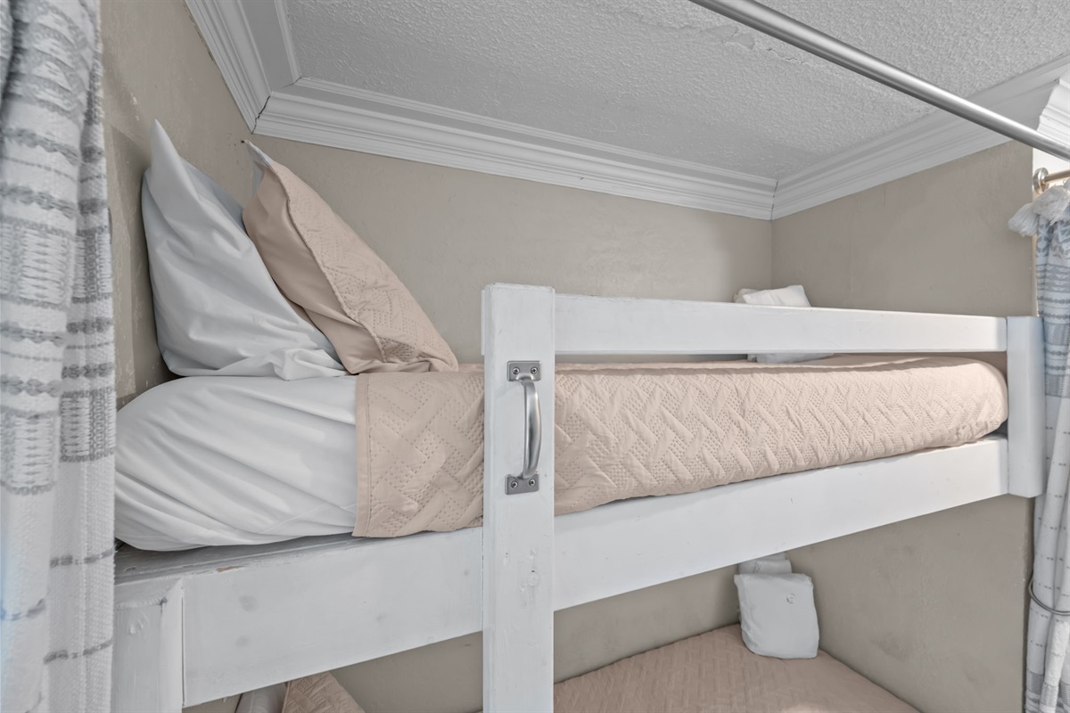 Bunks with privacy curtains
