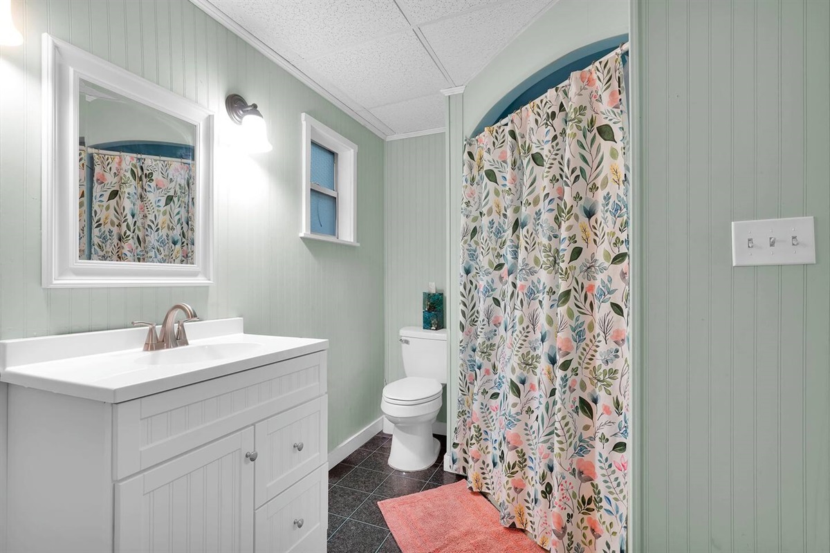 Guests love the size of this bathroom!