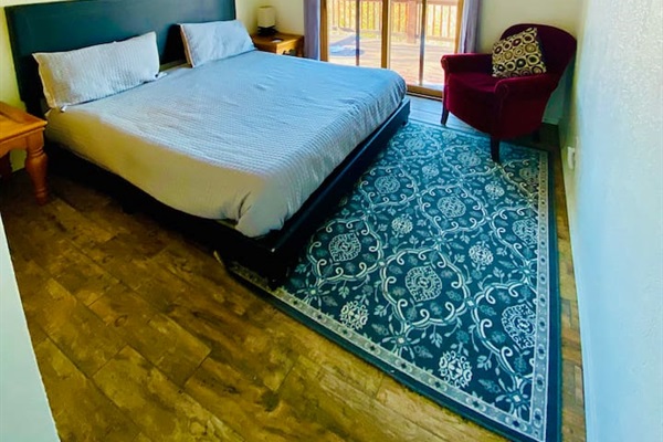 Bedroom 3, main level, patio access