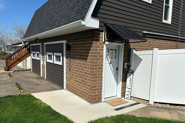 Convenient front entrance and parking.