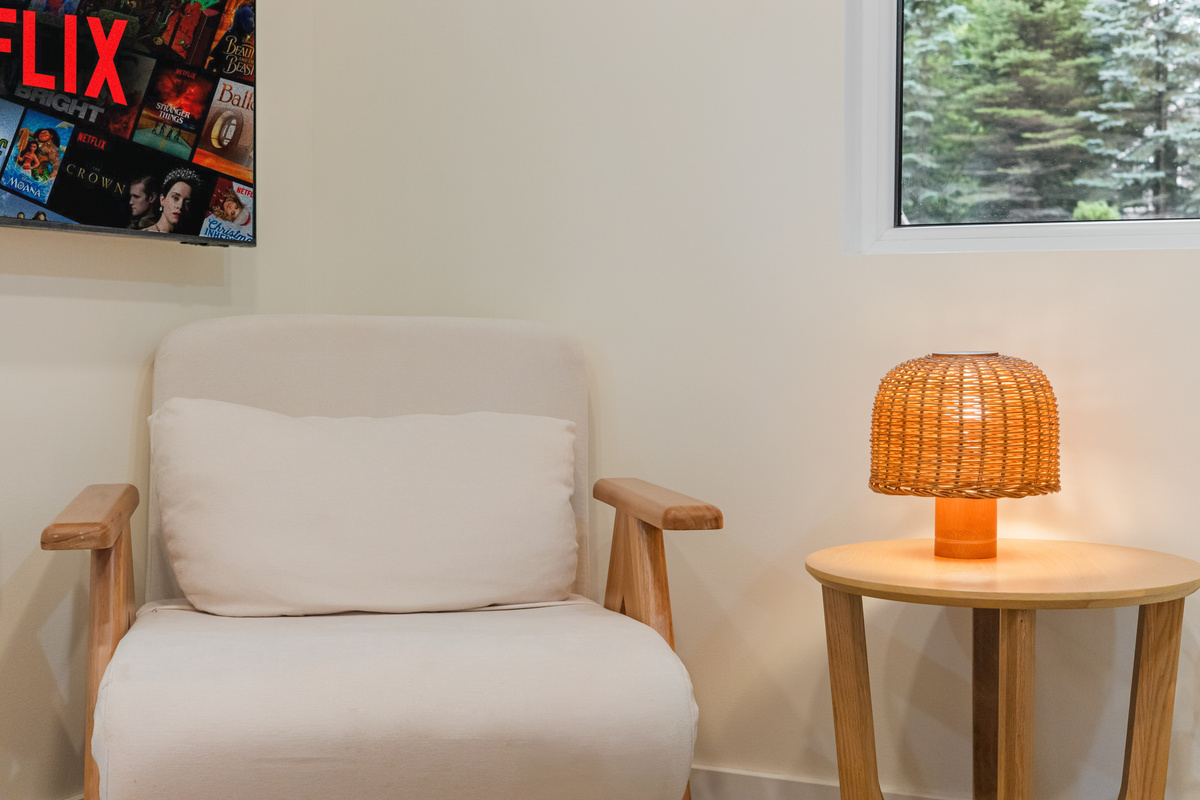 A chair, a lamp, a long evening