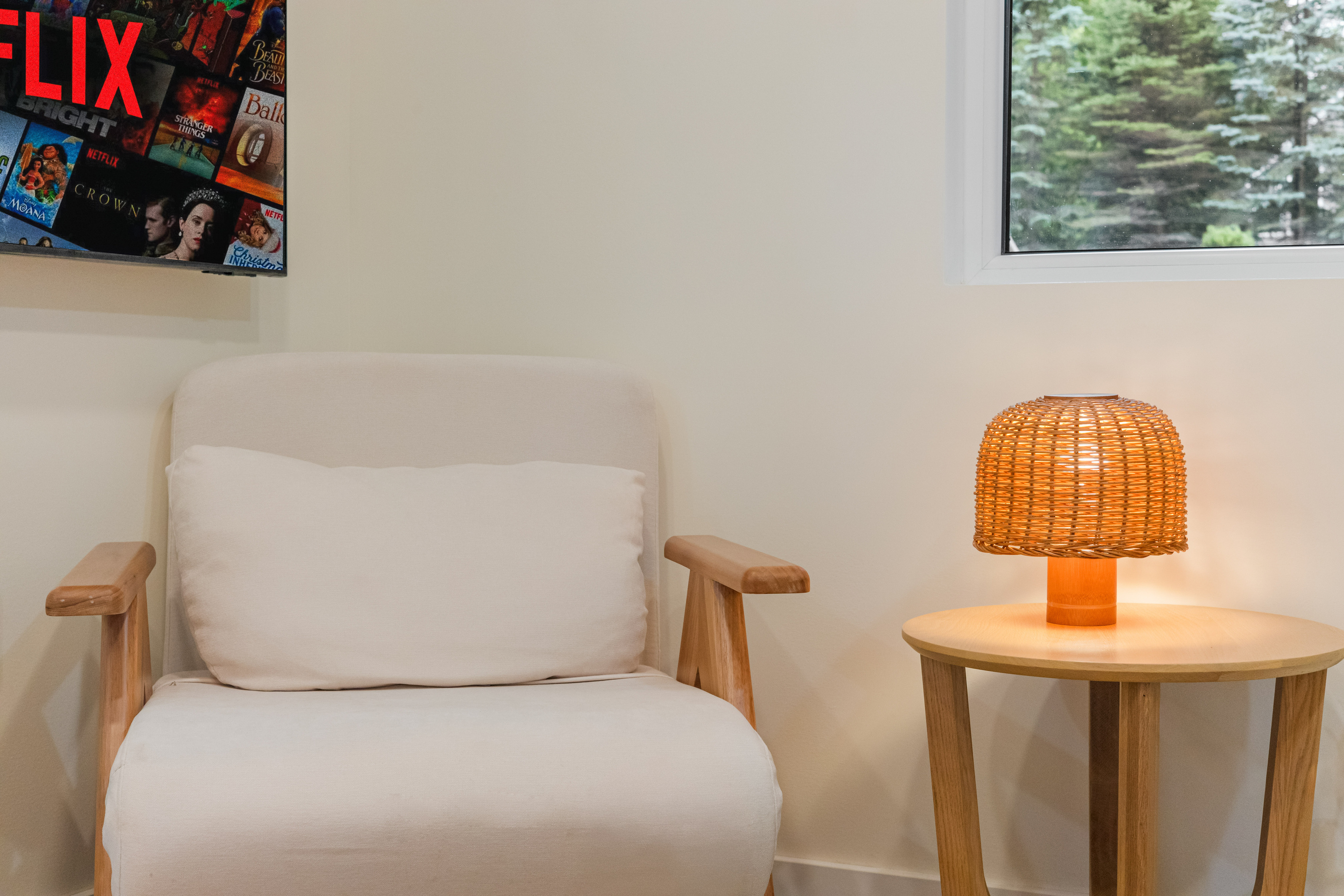 A chair, a lamp, a long evening