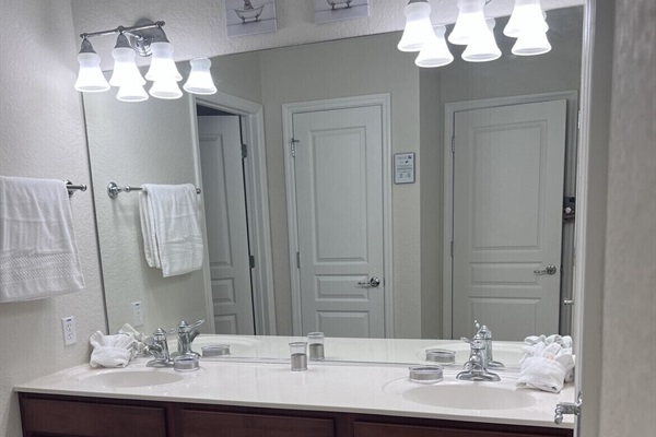 Hall Bath on second Floor with separate tub/shower and toilet