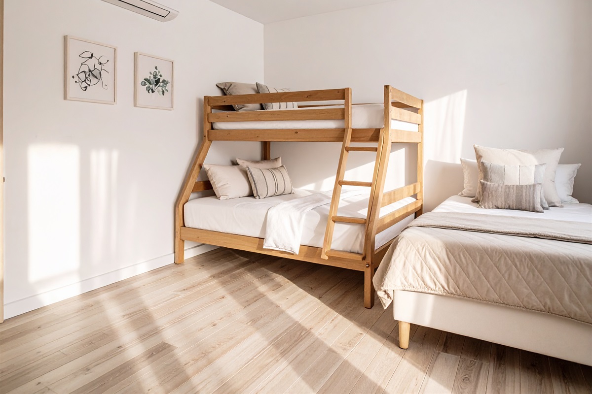 twin over full bunk + twin bed