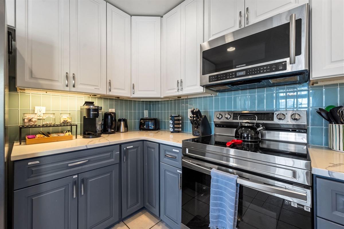 Feel right at home with our convenient kitchen.