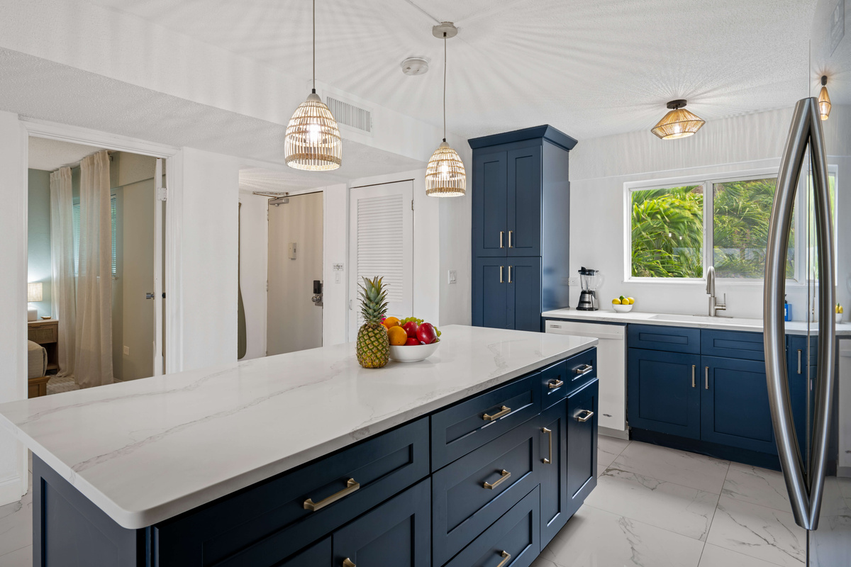 Modern, fully equipped kitchen designed for effortless vacation living.