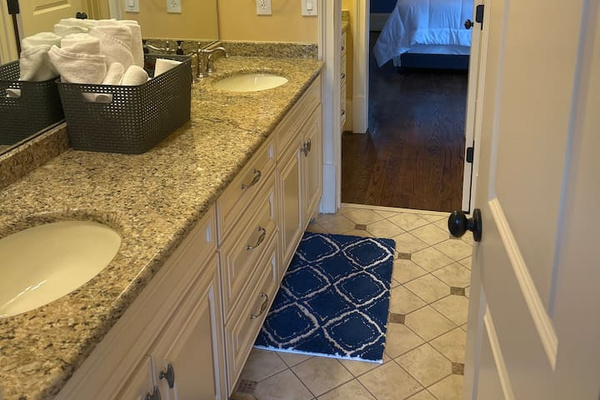 Jack and Jill bathroom 