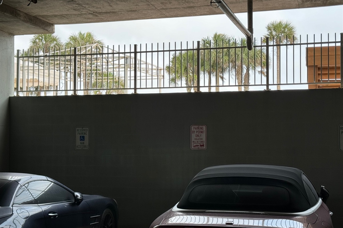FREE Available SECURED garage accessible parking.
